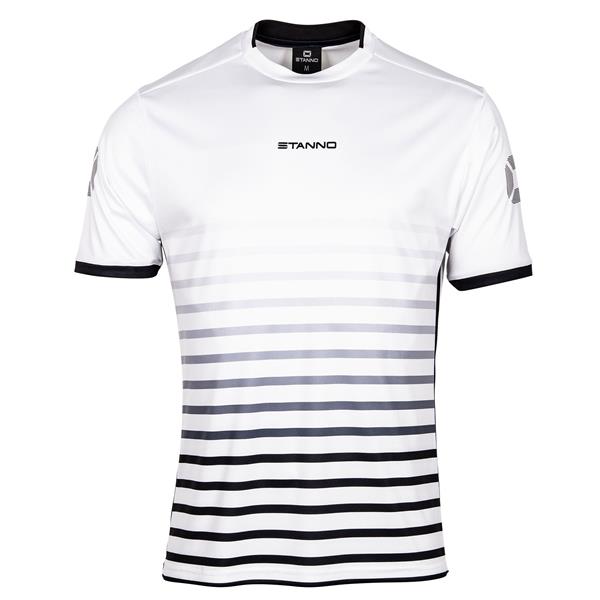 Stanno Fusion White/Black SS Football Shirt